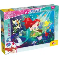 Ariel mala sirena 2 u 1, puzzle od 60 dijelova i bojanka 50x35 cm - Lisciani