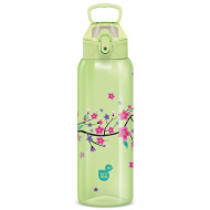 Ars Una: 3D Snow Flower zelena boca s cvjetnim uzorkom, bez BPA, 700 ml