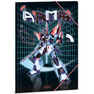 Ars Una: A.R.M.S. mapa s gumicom s uzorkom robota, veličina A4