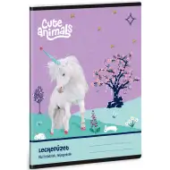 Ars Una: Bilježnica za zadaće s motivom slatkih životinja Jednorog, 38 listova, A/5