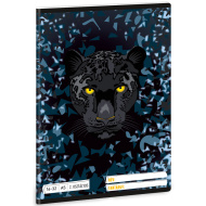 Ars Una: Black Panther bilježnica s linijama za 2. razred A5 16-32