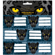 Ars Una: Black Panther pakirane naljepnice za bilježnice 3x6 kom.