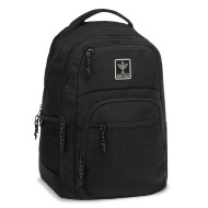 Ars Una: Cordura Black AU-5 crna školska torba, ruksak 33x49x23cm