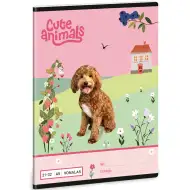 Ars Una: Cute Animals - Doggie bilježnica s crtama A/5 21-32