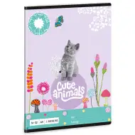 Ars Una: Cute Animals - Kitten bilježnica s crtama za 2. razred A/5