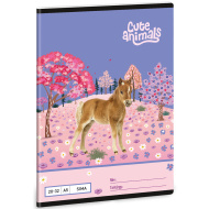 Ars Una: Cute Animals - Konj, bilježnica bez linija A/5 20-32
