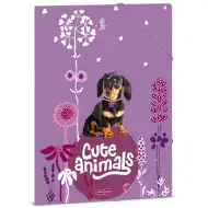 Ars Una: Cute Animals - Mapa s gumicom A/4 s uzorkom šteneta jazavčara