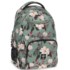 Ars Una: Cvjetno-zeleni školski ruksak AU-6 34x45x26cm slika 1