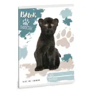 Ars Una: Hrabre šape - Crni panter A/5 bilježnica s crtama za 1. razred 14-32