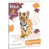 Ars Una: Hrabre šape - Tigar bilježnica s crtama za 2. razred A/5 16-32