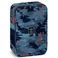 Ars Una: Hyde plavi višeslojni pernica s maskirnim uzorkom 15,5x22,5x4,5cm