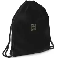 Ars Una: Jet crna torba za tjelesni ili sport za tinejdžere, veličina 37,5x46 cm