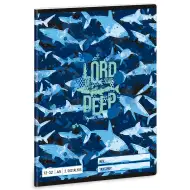 Ars Una: Lord of the Deep bilježnica s morskim psima za 3. razred, A5 linije