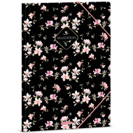 Ars Una: Magnolia cvjetna fascikla s gumicom, veličine A4