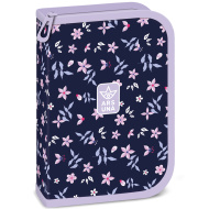 Ars Una: Navy Bloom cvjetna preklopna pernica s priborom 12,8x19,3x3,6 cm