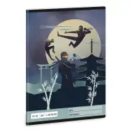 Ars Una: Ninjas in the Dark A/5 bilježnica s crtama za 3. razred 12-32