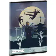 Ars Una: Ninjas in the dark bilježnica s crtama A/5 21-32