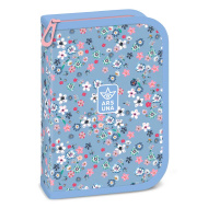 Ars Una: Pearl Blossom plava preklopna napunjena pernica 12,8x19,3x3,6 cm