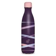 Ars Una: Ribbon purple dvostruka zidna metalna boca 500 ml