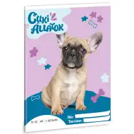 Ars Una: Slatke životinje - Francuski buldog, bilježnica s crtama za 3. razred, A/5