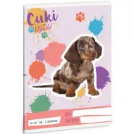 Ars Una: Slatke životinje - Harlekin jazavčar bilježnica s crtama za 2. razred A/5 16-32