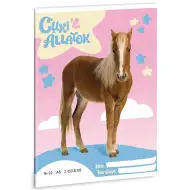 Ars Una: Slatke životinje - Palomino poni bilježnica s crtama za 2. razred A/5