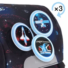Ars Una: Space Explorer Easy-Pack školska torba, ruksak 27x38x18 cm slika 6