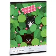 Ars Una: Think Pink bilježnica s mačkom u kockastom uzorku A/5 27-32