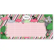 Ars Una: Think Pink, jednostrani i dvostrani raspored sati s mačkom