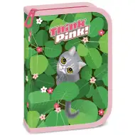 Ars Una: Think Pink pernica na preklop s mačkom, napunjena, 12,8x19,3x3,6 cm