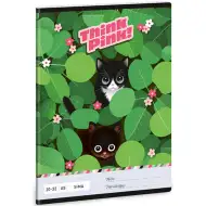 Ars Una: Think pink bilježnica s mačkom, glatka, A/5, 20-32