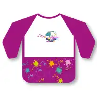 Ars Una: Vodootporna slikarska pregača s dugim rukavima - Pink Splash