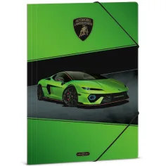 Ars Una: Zeleni Lamborghini fascikl s gumicom, veličina A4