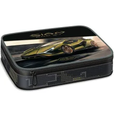 Ars Una: Žuta Lamborghini višeslojna pernica 15,5x22,5x4,5 cm