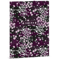 Ars Una: mapa s gumicom s motivom cvijeta sakure, veličine A4