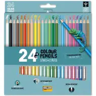 Ars Una: set od 24 trokutastih obojenih olovaka s šiljilom