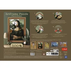 ArtFrame: Leonardo Da Vinci - Mona Lisa slagalica od 500 dijelova s okvirom - Trefl slika 3
