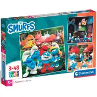 Avanture Štrumpfova 3x48 komada supercolor puzzle - Clementoni