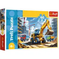 Bager-utovarivač traktor, puzzle od 60 dijelova - Trefl