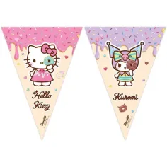 Baner za zabavu Hello Kitty i Kuromi 200 cm