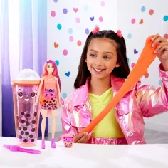 Barbie: Slime Reveal Bubi party Narančasta lutka - Mattel slika 2