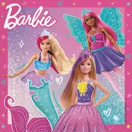 Barbie papirnati set – 2-slojni, 33x33 cm, 20 komada