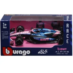Bburago: Alpine A525 Gasly F1 (2025) trkaći automobil metalni model automobila 1/43 (Pierre Gasly #10)