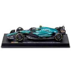 Bburago: Aston Martin AMR23 F1 trkaći automobil metalni model 1/43 (Fernando Alonso #14, verzija s kacigom) slika 3
