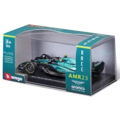 Bburago: Aston Martin AMR23 F1 trkaći automobil metalni model 1/43 (Fernando Alonso #14, verzija s kacigom) slika 5