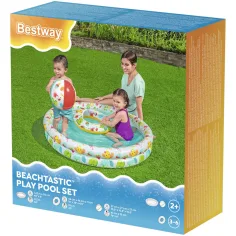 Bestway: Beachtastic napuhavajući dječji bazen 3 u 1 set Ø 122 x 20 cm slika 4