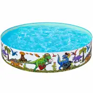 Bestway: Fill n Fun™ dinosaurus bazen s tvrdim zidovima Ø 183 x 38 cm