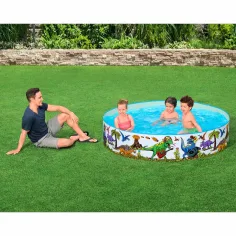 Bestway: Fill n Fun™ dinosaurus bazen s tvrdim zidovima Ø 183 x 38 cm slika 4
