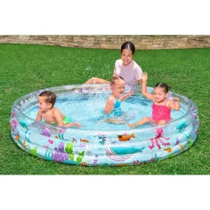 Bestway: Proziran bazen s tri prstena s motivom morskog svijeta, 183 x 33 cm slika 3