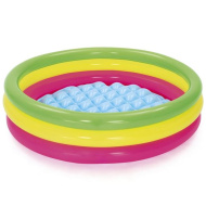 Bestway: Swim Squad™ napuhavajući šareni dječji bazen s tri prstena Ø 102x25 cm